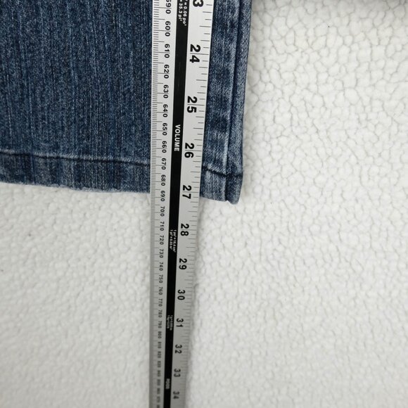 Ikeda Jeans Womens 30 700 Series Cropped Straight Leg Medium Wash Denim 90s Ple - Picture 8 of 11